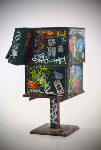 Graffiti Newspaper Dispenser by Henry Beltran