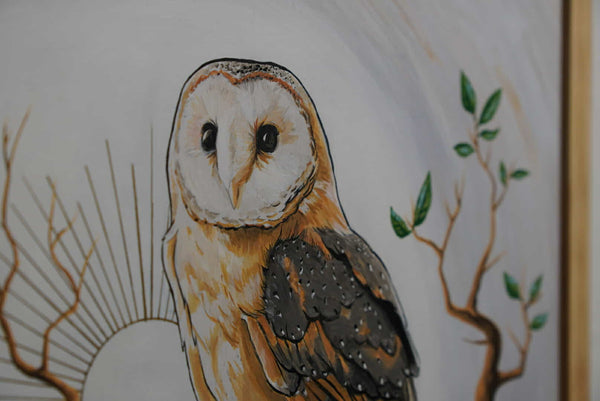 The Crown / Barn Owl by Karl Cossio