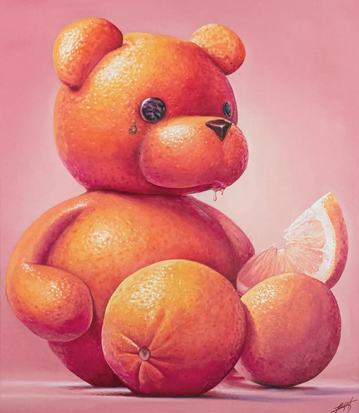 Orange Teddy by Leonhard Limpert