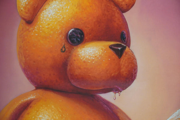 Orange Teddy by Leonhard Limpert