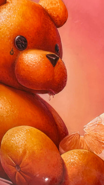 Orange Teddy by Leonhard Limpert
