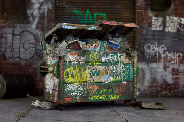 Graffiti Dumpster by Henry Beltran