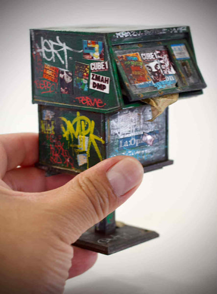 Graffiti Newspaper Dispenser by Henry Beltran