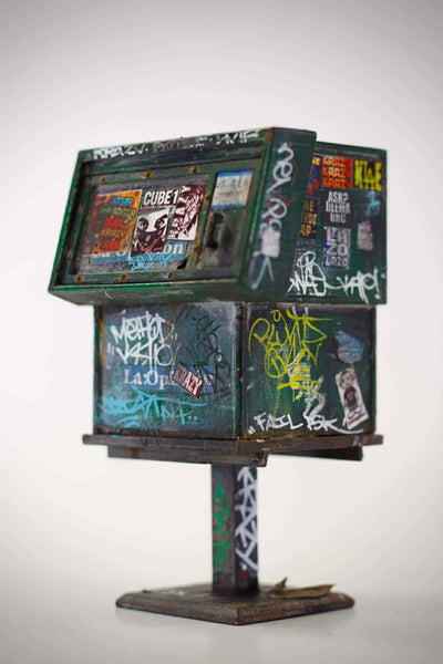 Graffiti Newspaper Dispenser by Henry Beltran