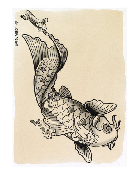 Cat Koi by Jenna Aguon Makaka Bali Tres